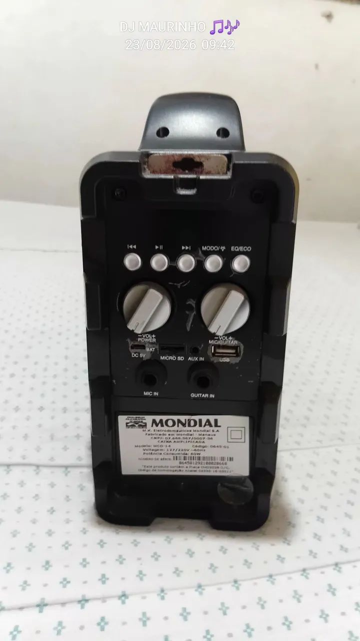 VENDO ESSE CAIXA DE SOM MONDIAL  - Foto 3