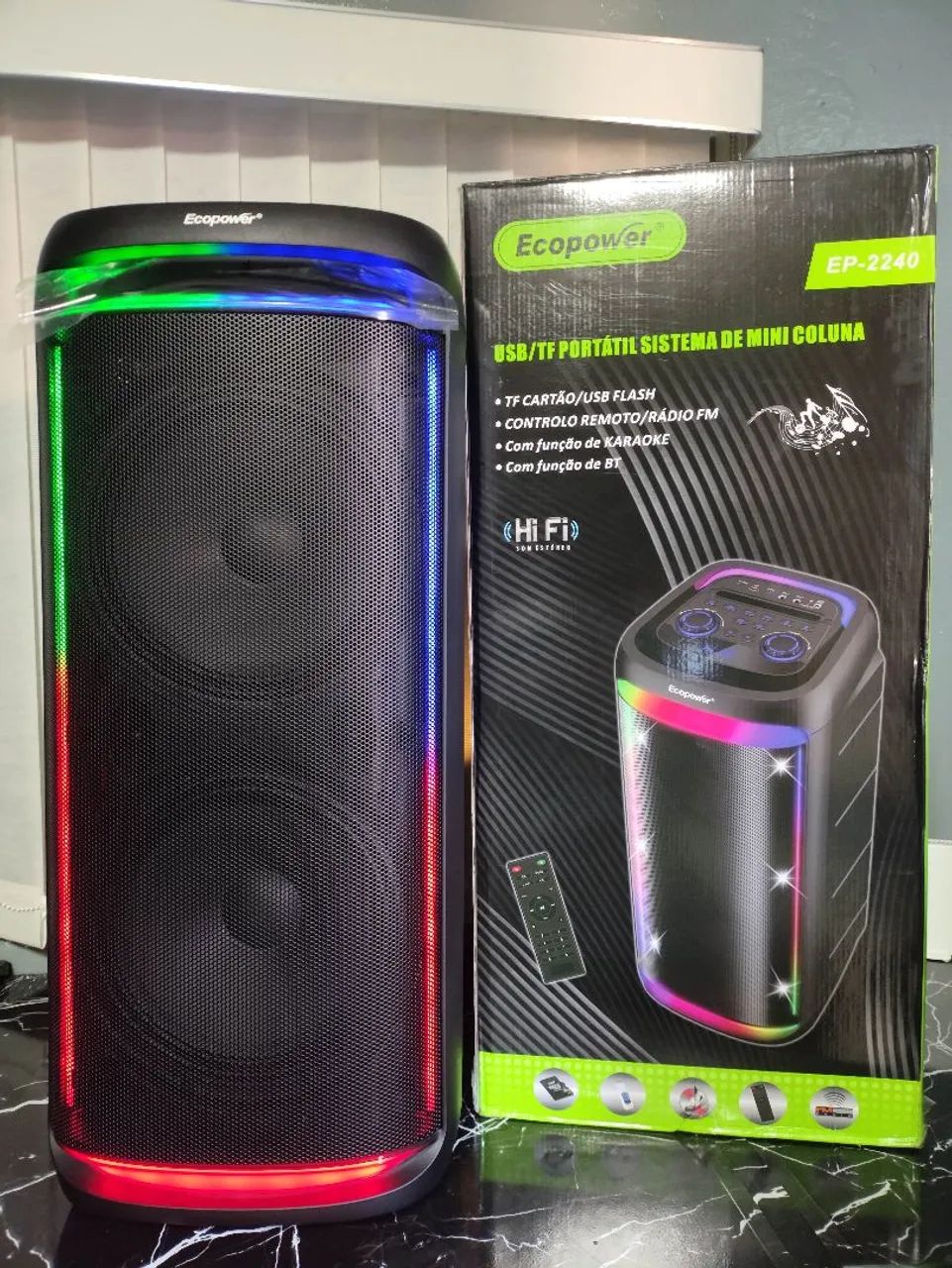 CAIXA DE SOM BLUETOOTH ECOPOWER. - Foto 3