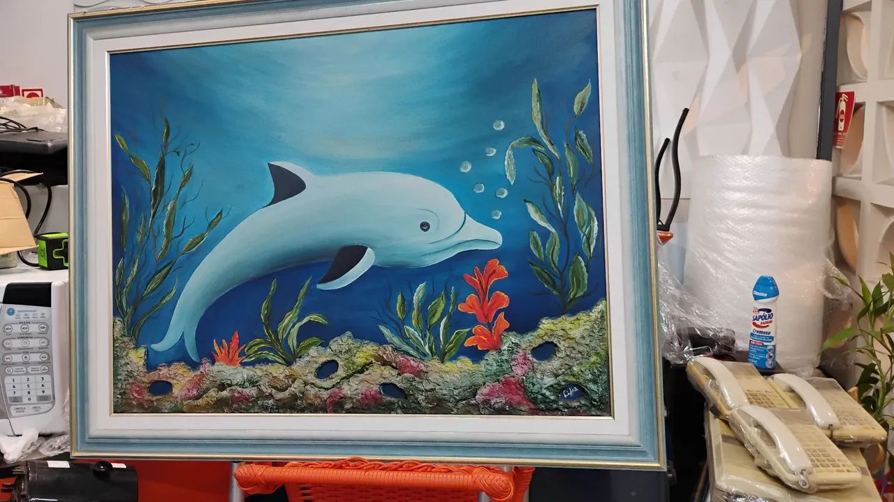 Quadro de golfinho 