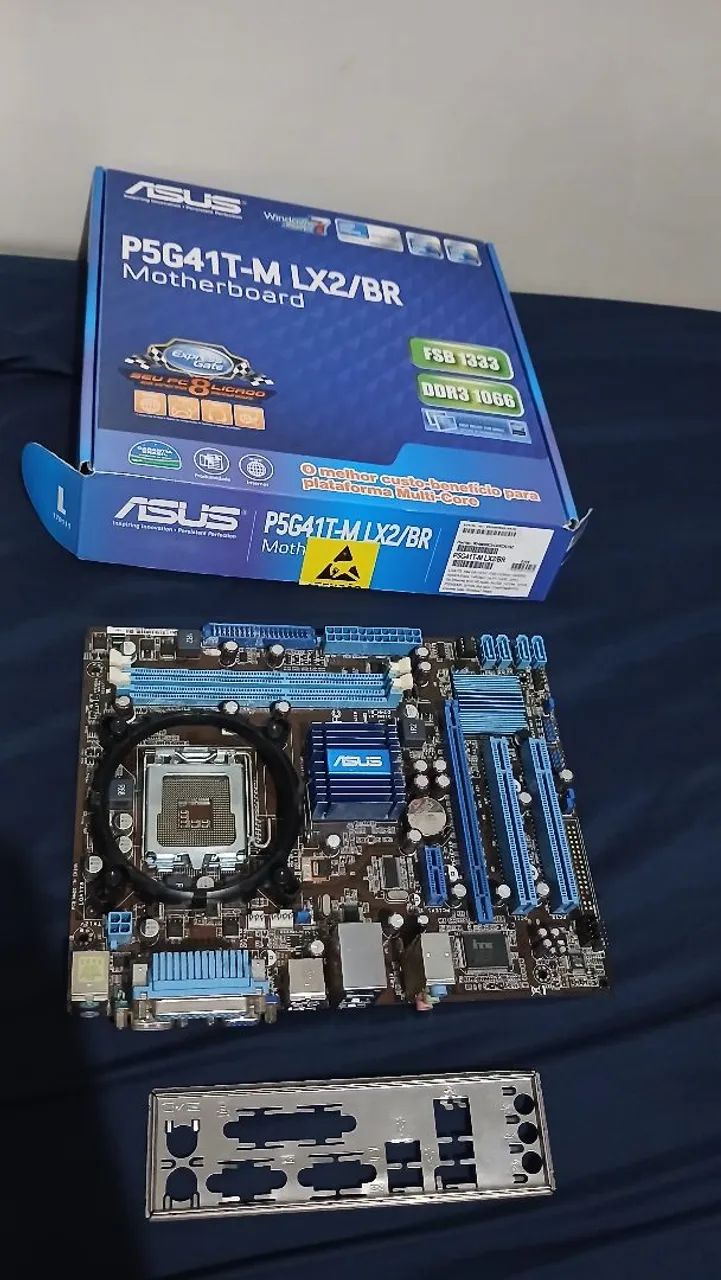 Placa mãe LGA 775 P5G41T-M LX2/BR  - Foto 2