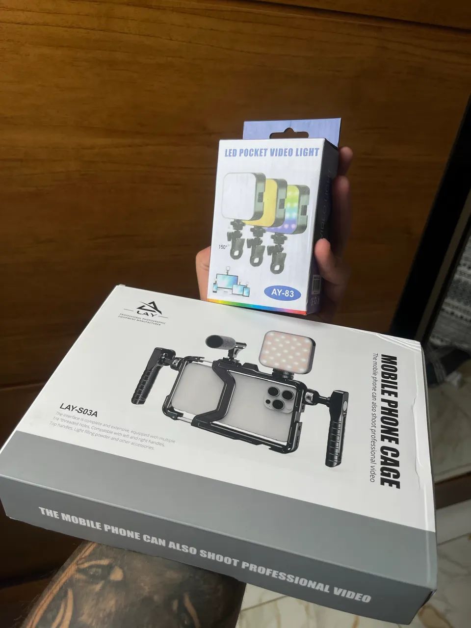 Estabilizador Cage Gaiola Celular + LED - Foto 4