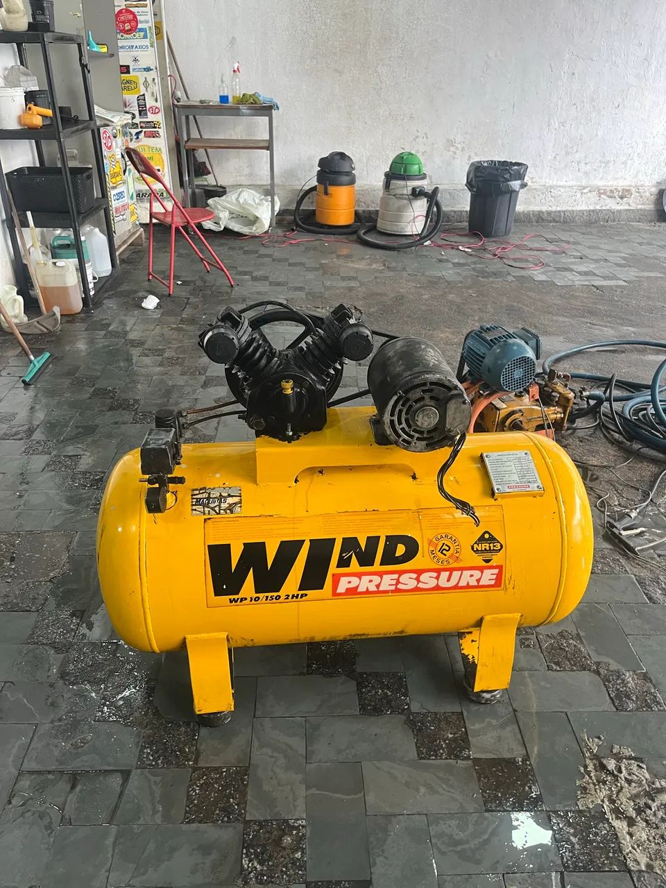 Compressor de ar 2HP 150L. Oportunidade  - Foto 2