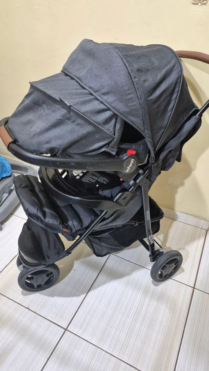 Conjunto carrinho e bebê conforto. - Foto 2