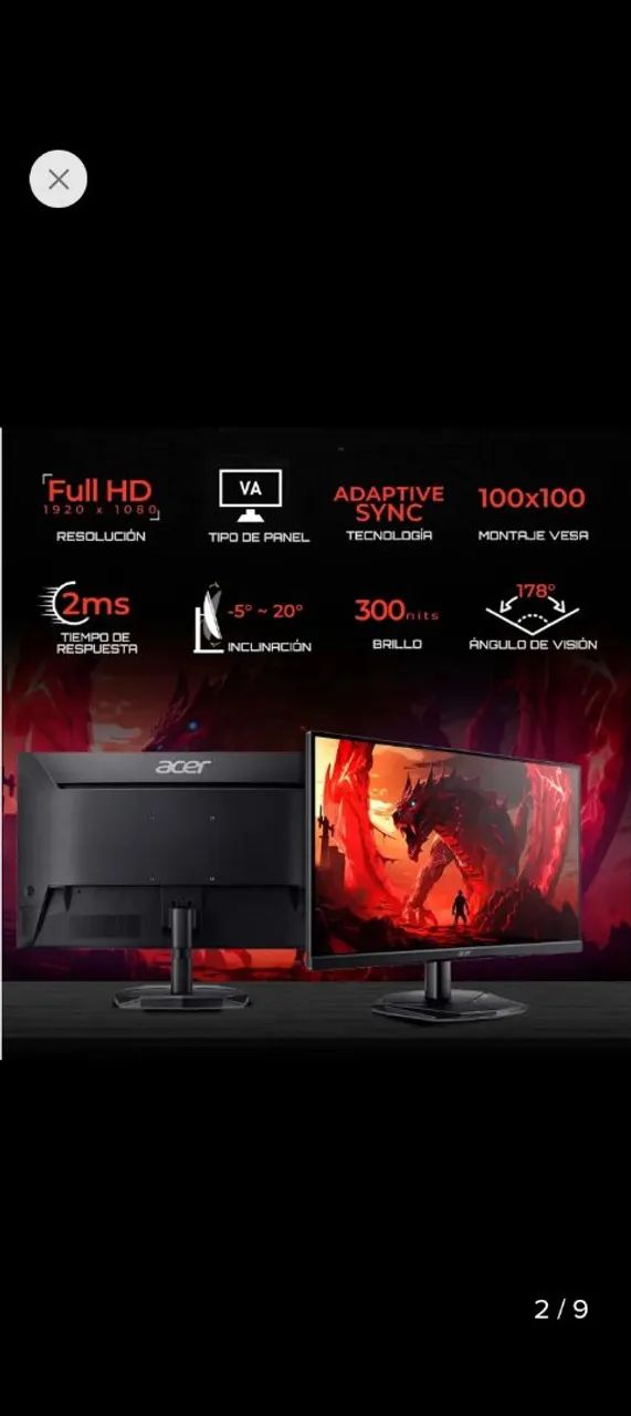 Monitor Gamer Acer Nitro  - Foto 2