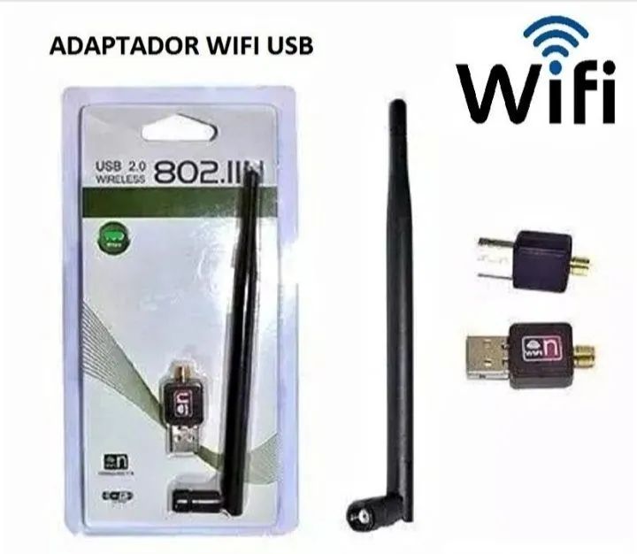 Antena wifi USB adaptador para wireless Novo entregamos 