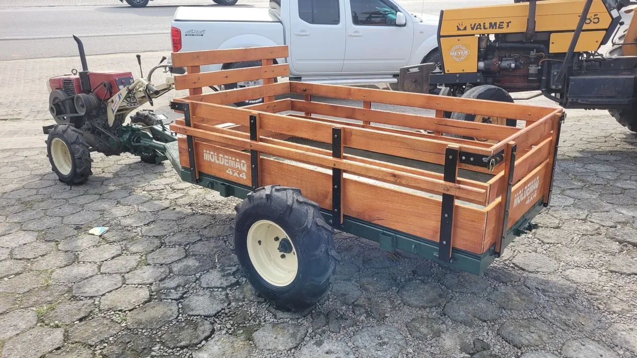 Microtrator Yanmar TC 11 com Carreta Traçada Moldemaq | USADO - Foto 4