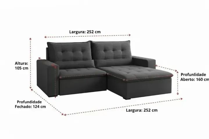 Sofa retratil e reclinavel  (consulte cores disponiveis) - Foto 2
