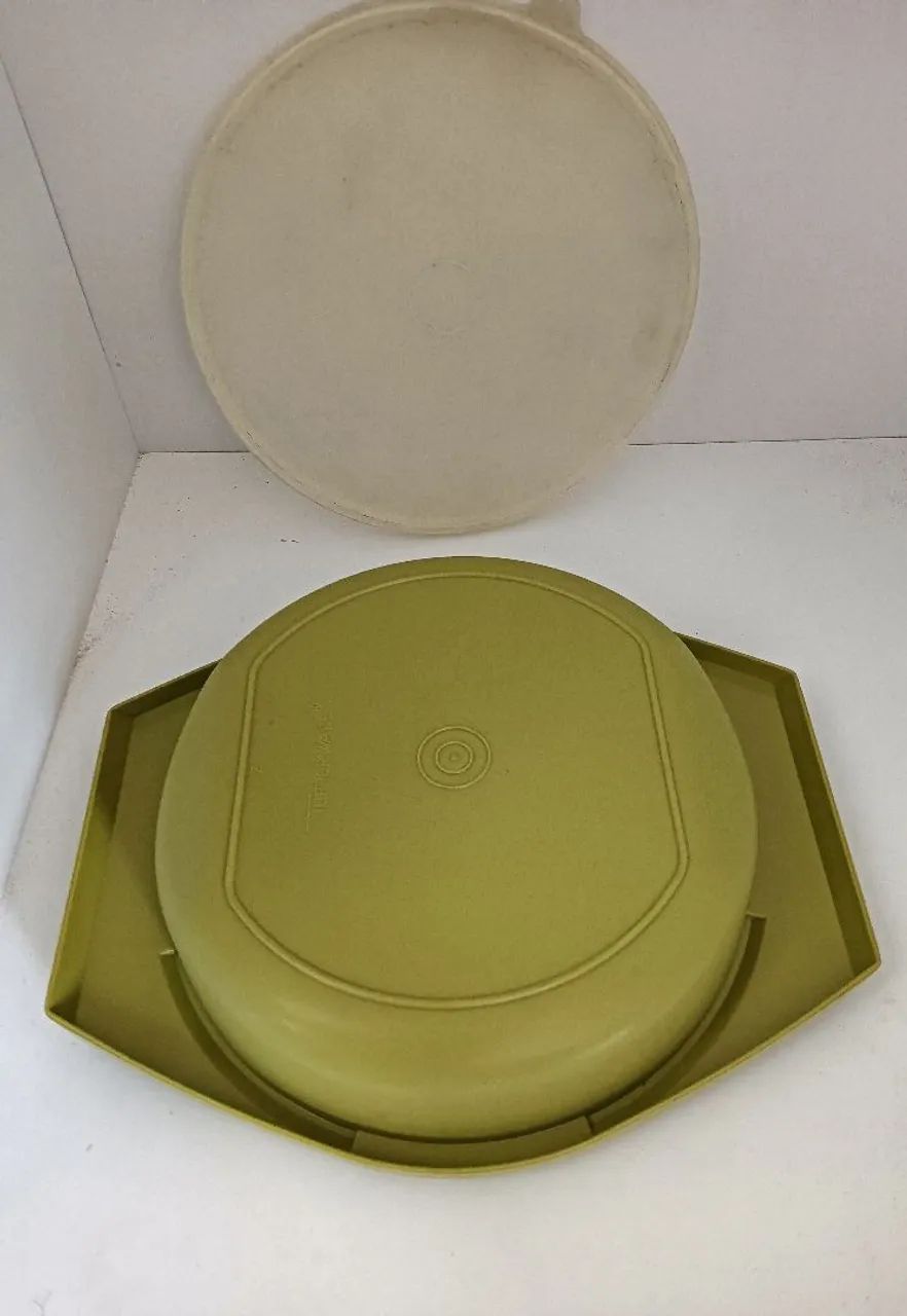 TUPPERWARE VERDE 30 x 25 x 8cm ANTIGA *ANOS 80* EXCELENTE ESTADO VINTAGE  - Foto 4