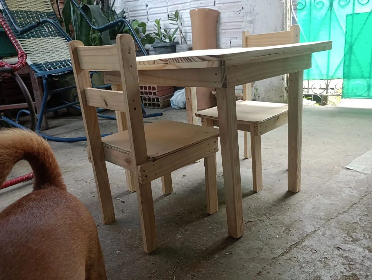 Mesa com 4 cadeiras infantil