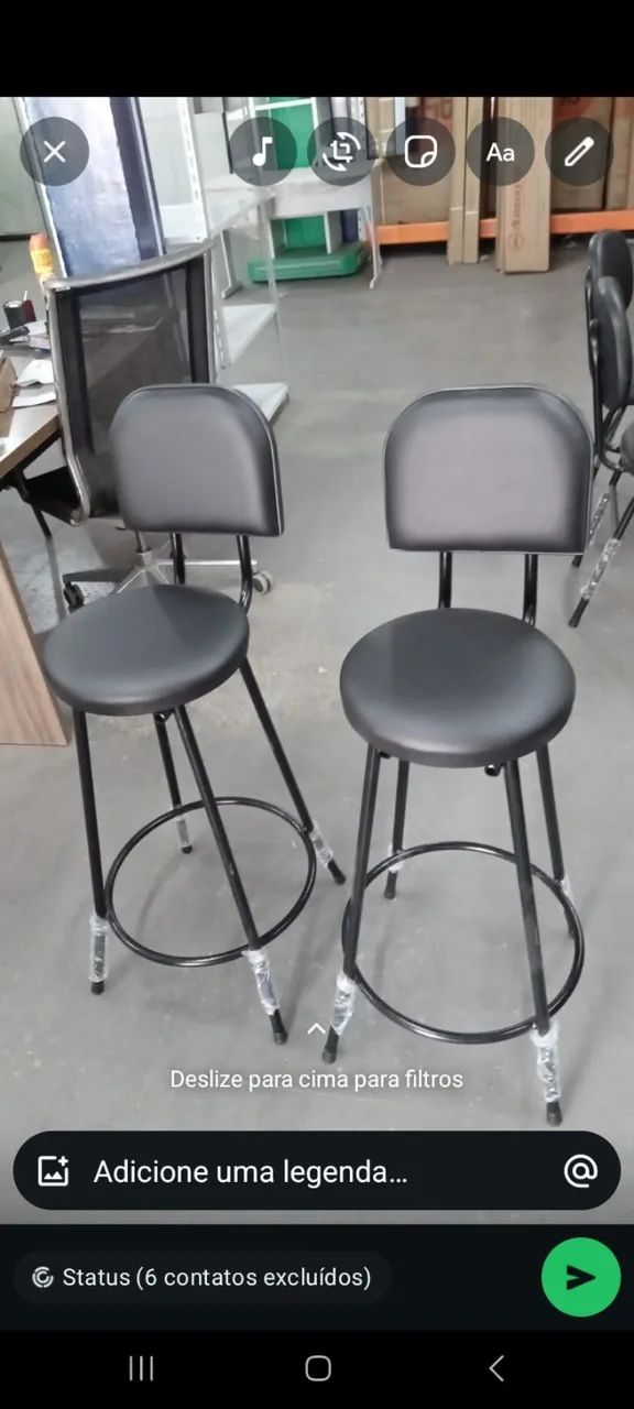 CADEIRAS CAIXA E BANQUETAS ALTAS * IMEDIATAS LOJA *  - Foto 5