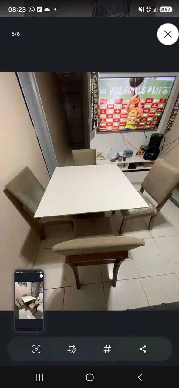Conjunto mesa 4 lugares - Foto 2