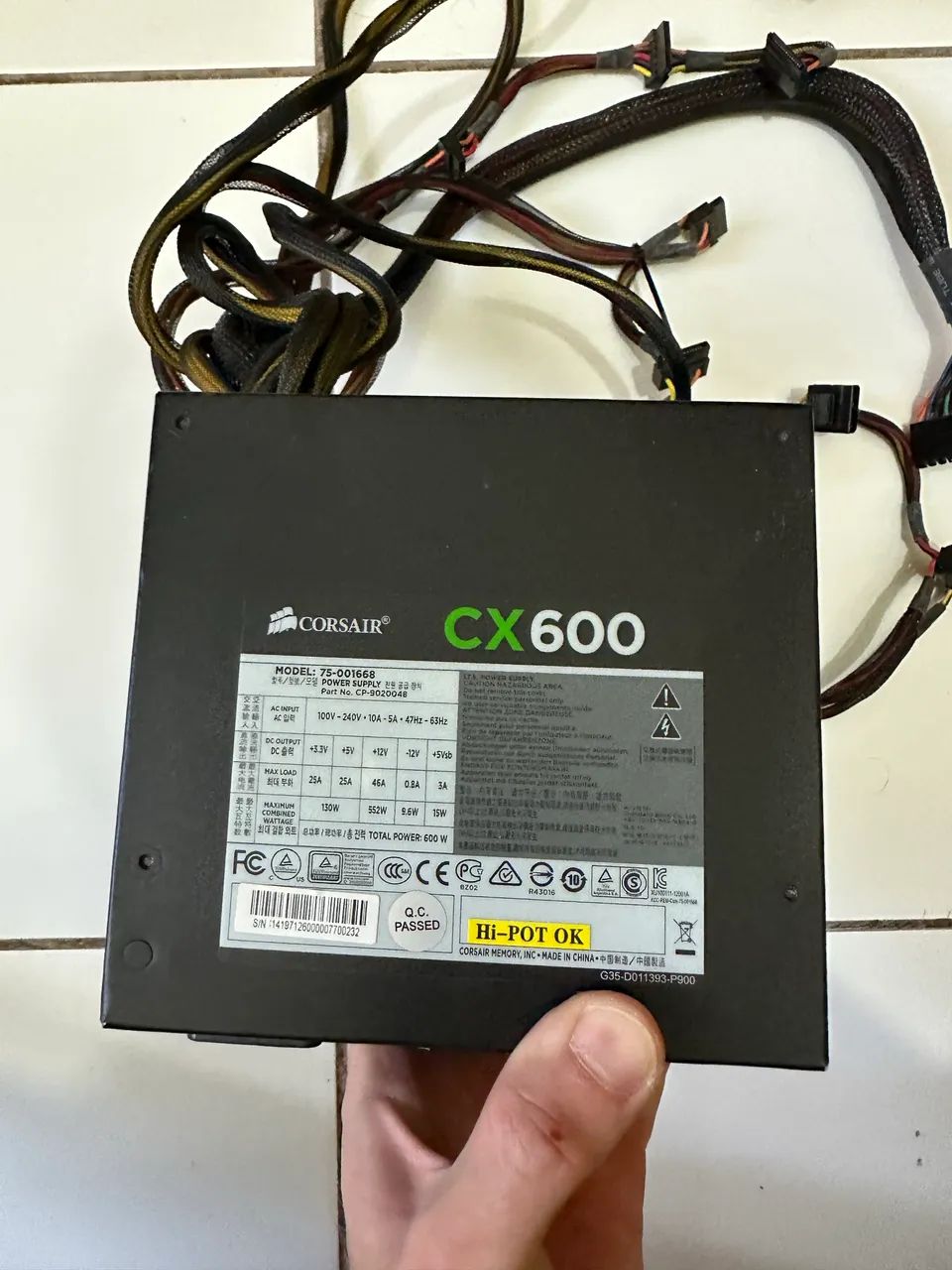 Fonte corsair cx600 - Foto 3