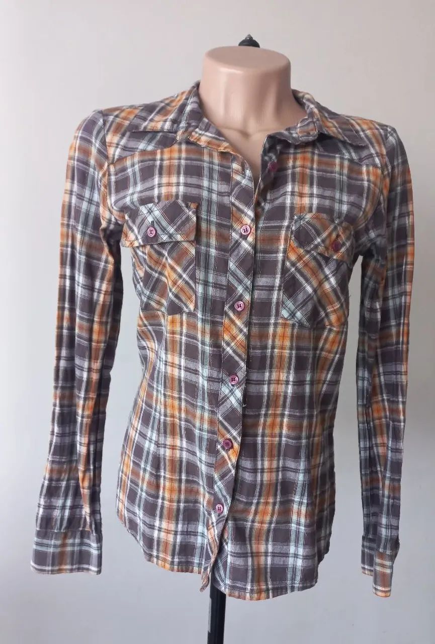 Camisa xadrez feminina 