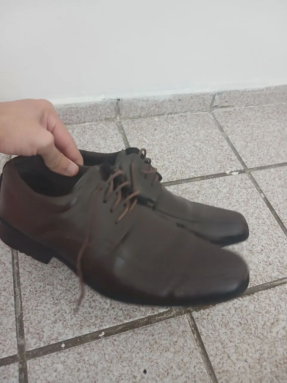 Sapato Social de Couro 41/42 NOVO! - Foto 3