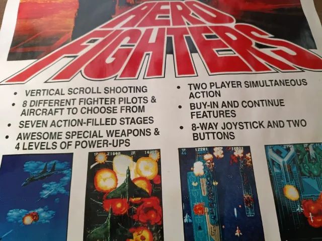 Material de Divulgação Original  Aero Fighters (1992) - Foto 2