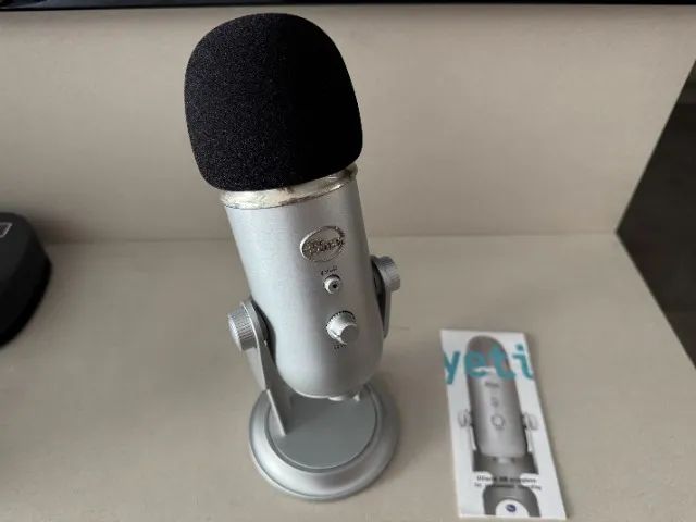Microfone Condensador Usb Blue Yeti - Prata - Foto 2