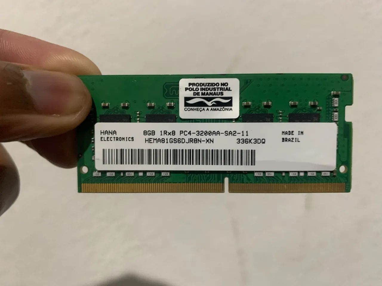 Memória RAM 8GB notebook