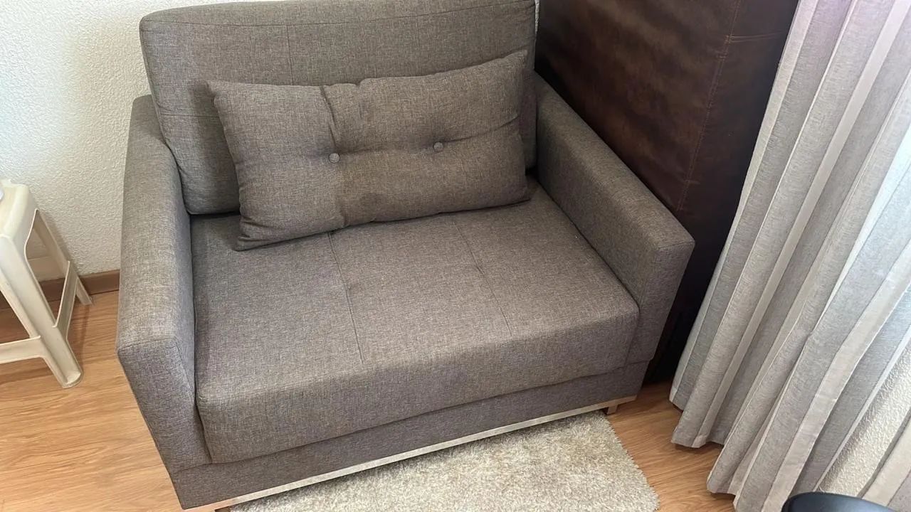 1 Poltrona (Linho cor chumbo) 