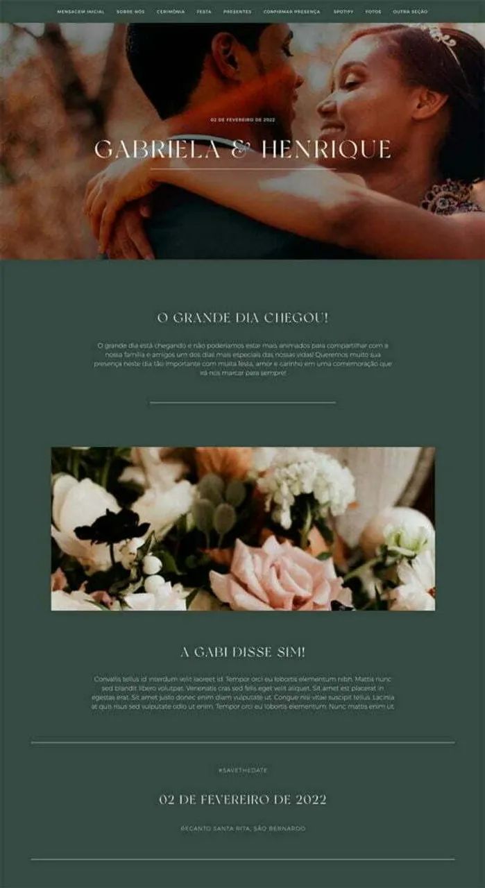 Site de Casamento
