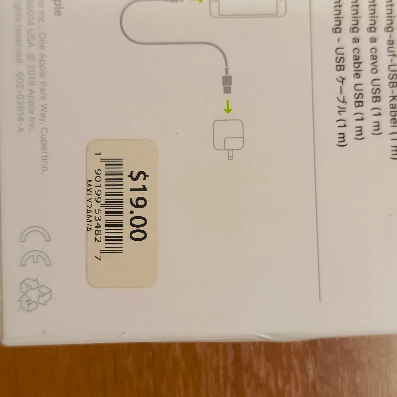 Cabo Carregador iPhone Original Lightning Comprado lá fora com Caixa e Manual - Foto 4