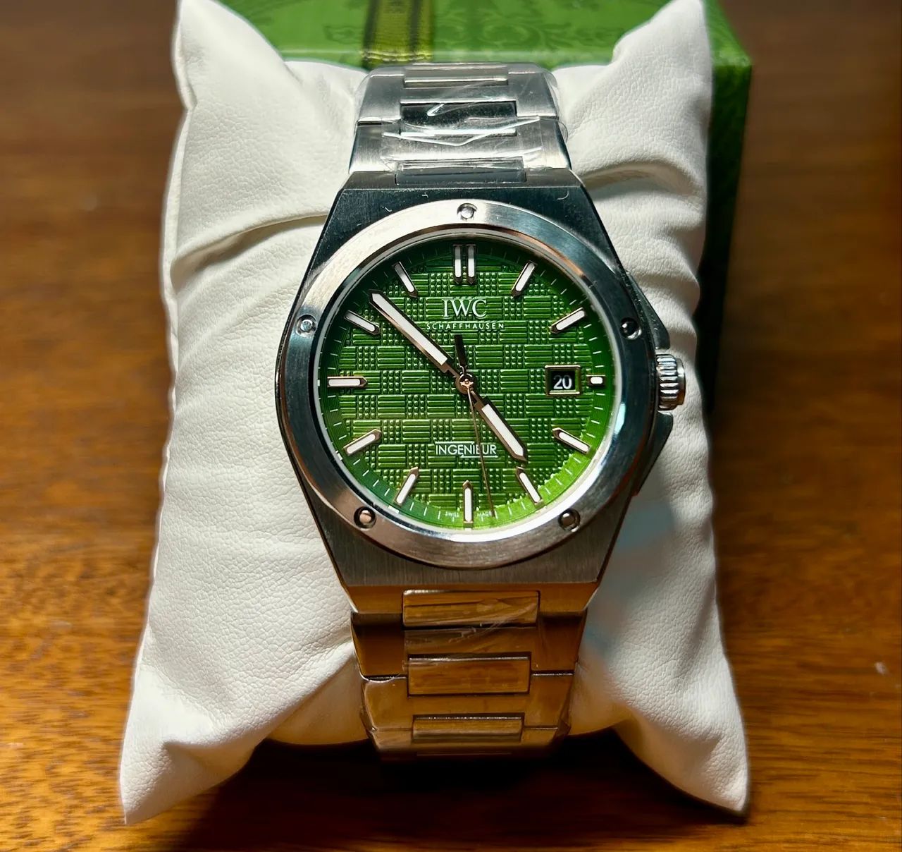 Relógio IWC Ingenieur fundo verde automático 40mm - Foto 3