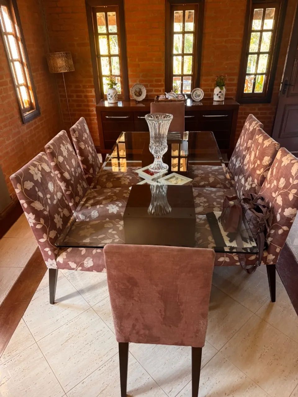 Mesa de jantar retangular 2,20x1,10