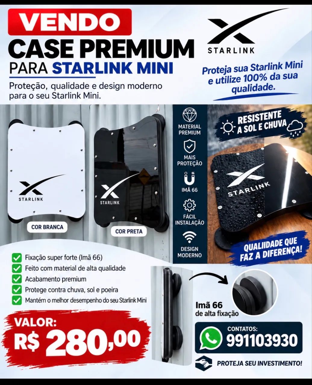 Vendo case de teto para Starlink 