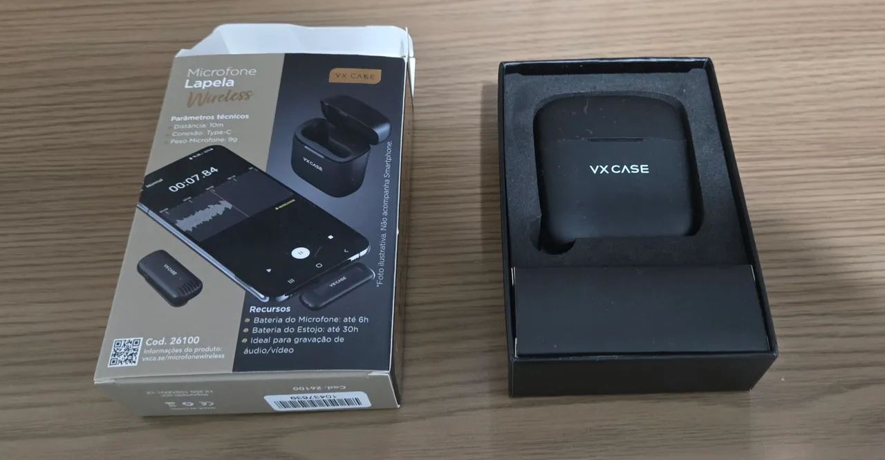 Microfone de Lapela Wireless VX Case - Foto 3