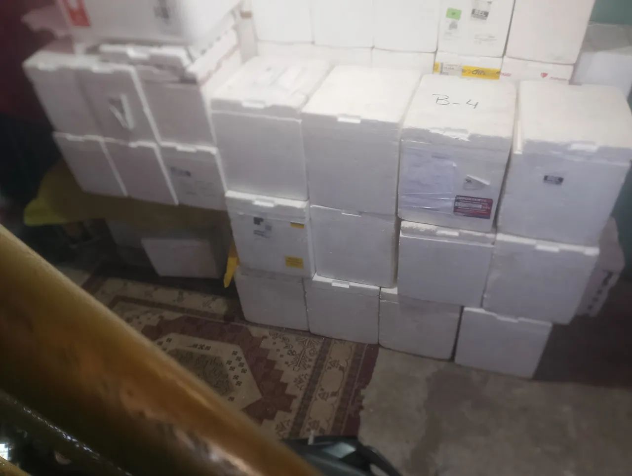 tenho vários tamanhos de isopores 
