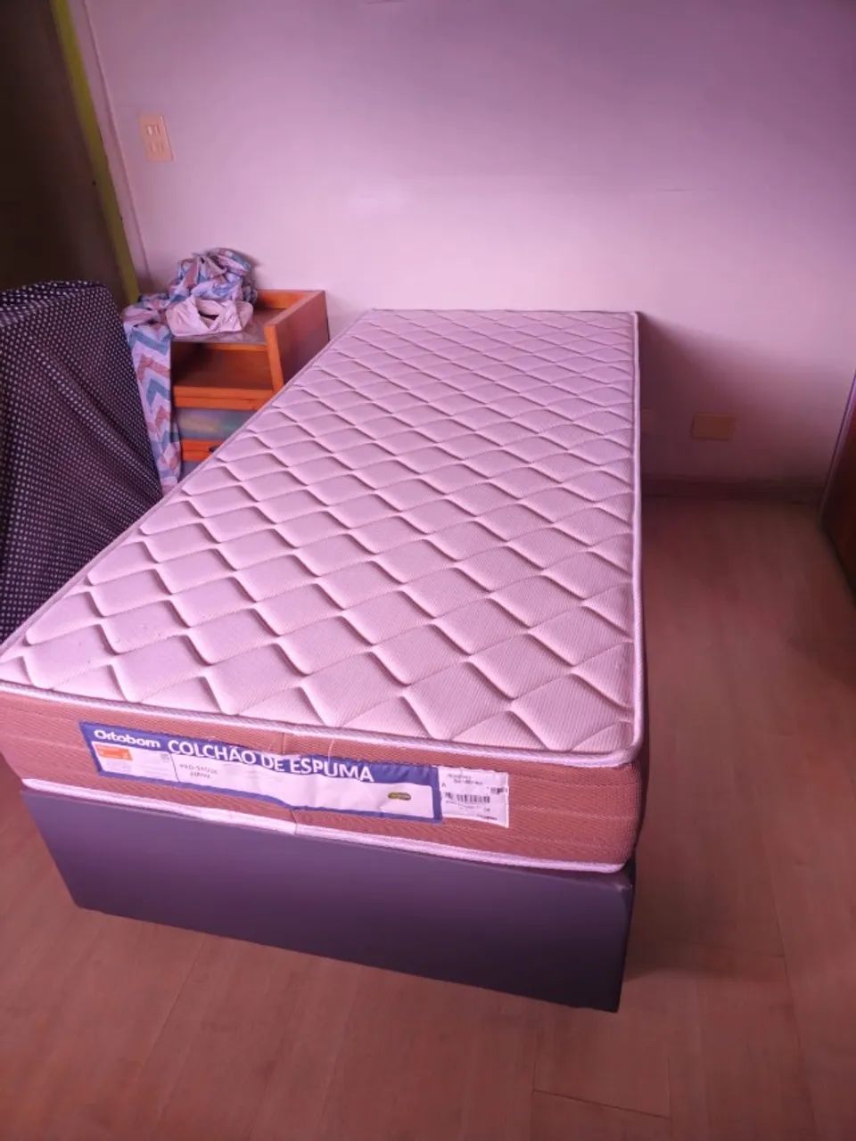 Cama e colchão praticamente novos da Ortobom! - Foto 2
