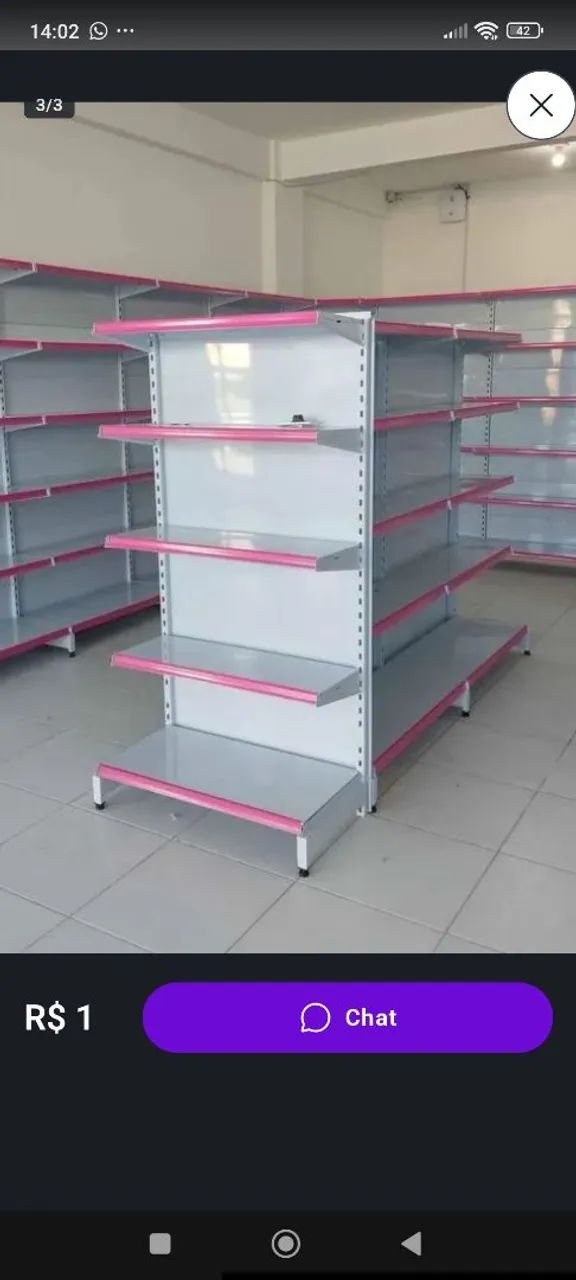 Gôndola para mercado 