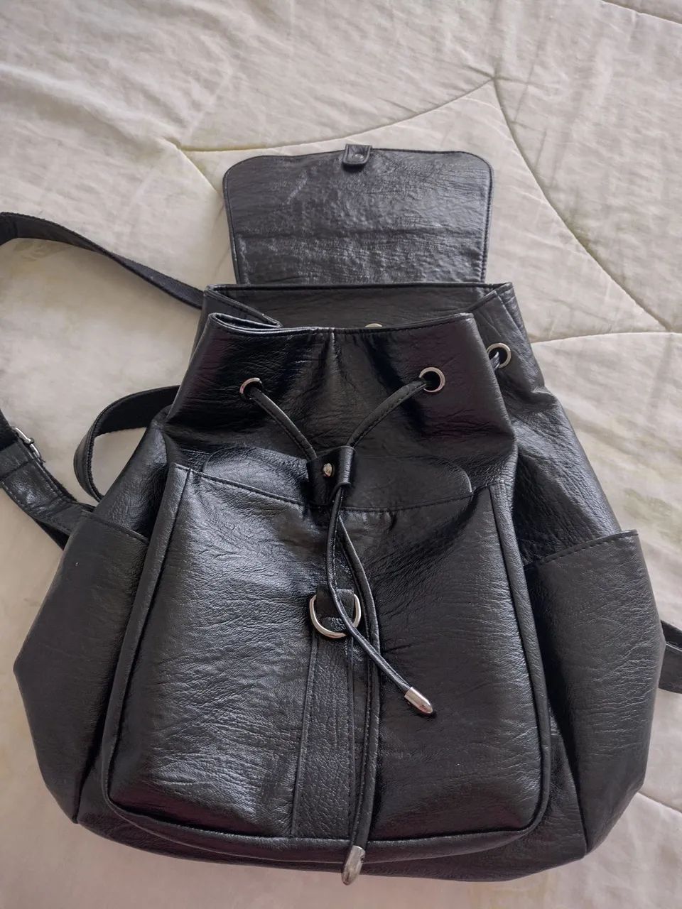 Mochila preta, nova - Foto 4