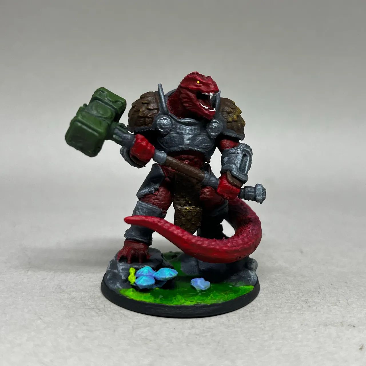 Miniatura Guerreiro Dragão RPG Board Game Impressão 3D