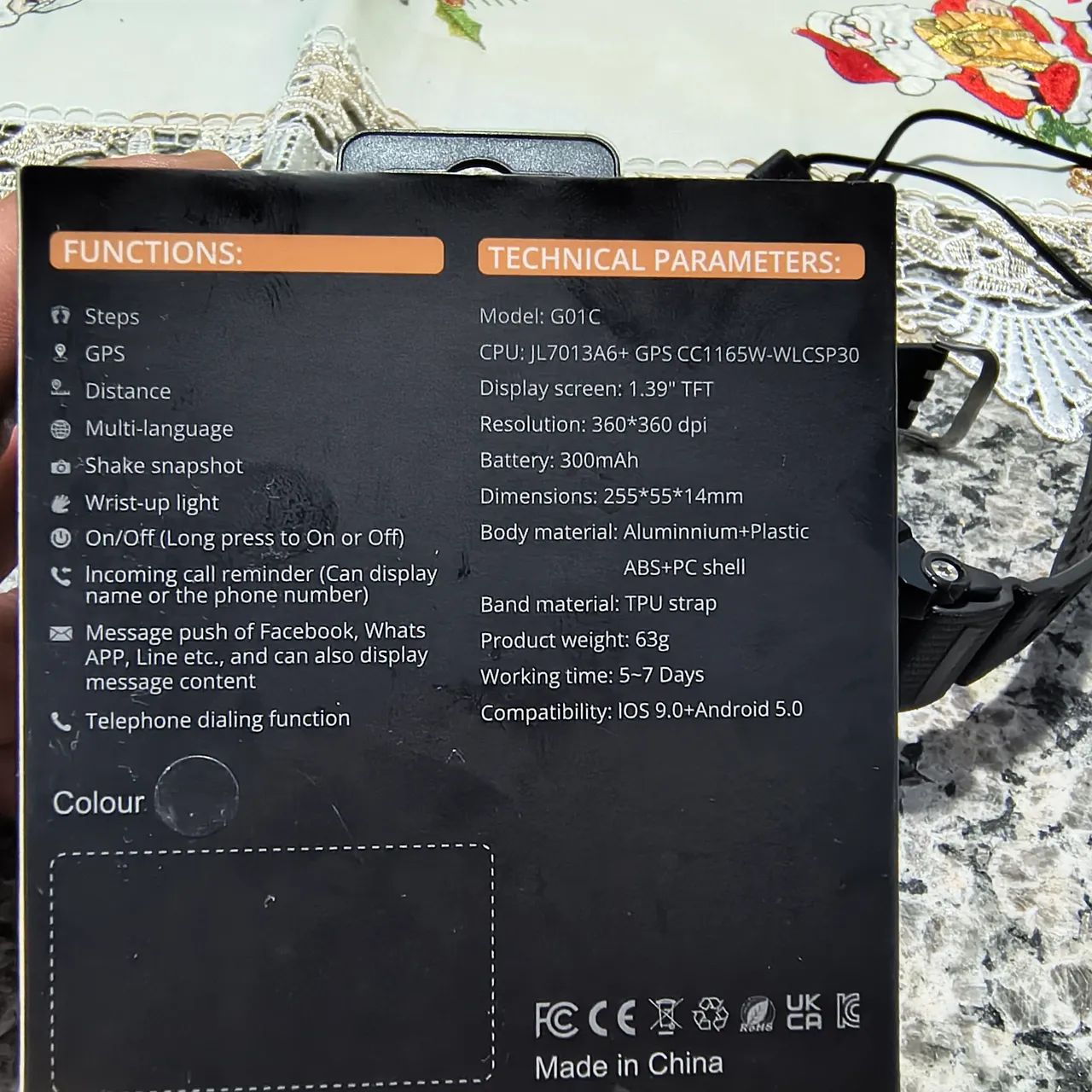 Smartwatch Peje G01 Strava  - Foto 4