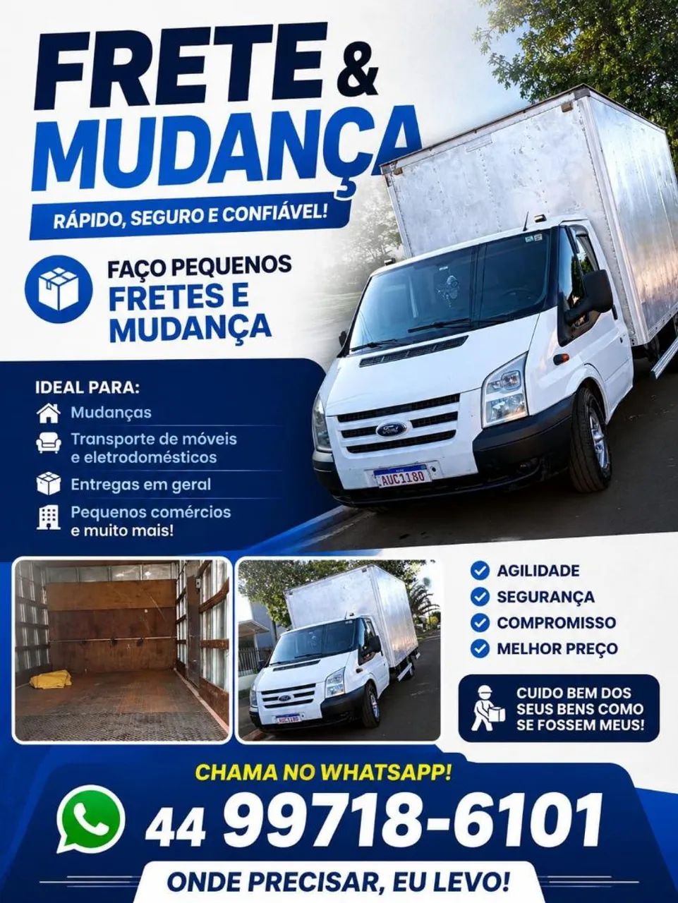 Fretes e pequenas mudanças
