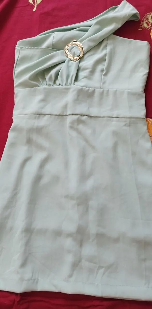 Vestido social "P" , cor verde Claro  - Foto 2