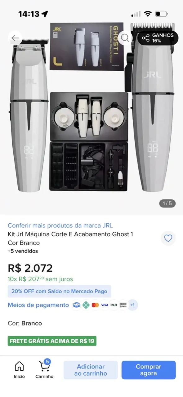 Kit barbeiro Jrl  - Foto 2