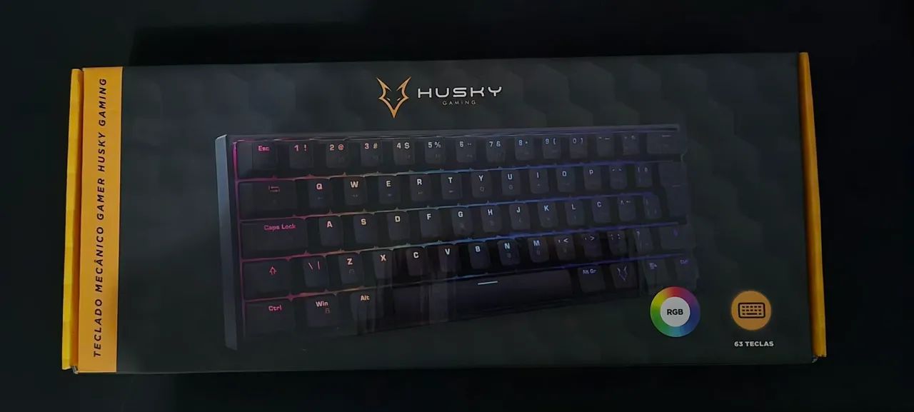 Teclado Husky Blizzard switch gateron blue - Periféricos e