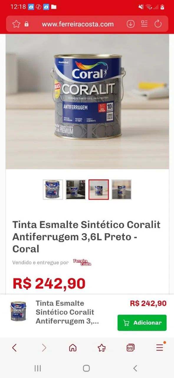 Tinta Esmalte (Preto) - Foto 3