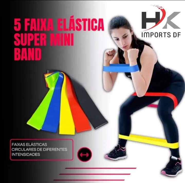 Kit mini Band para exercícios e fisioterapia 