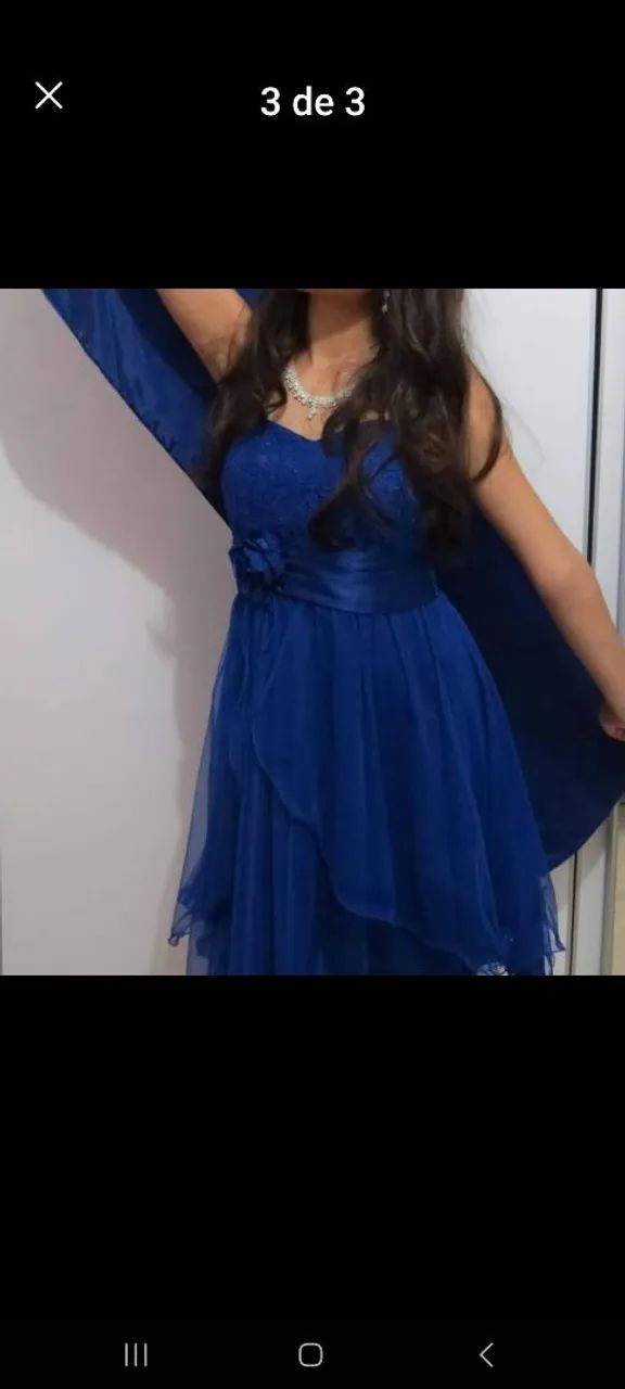 Vestido azul elegante