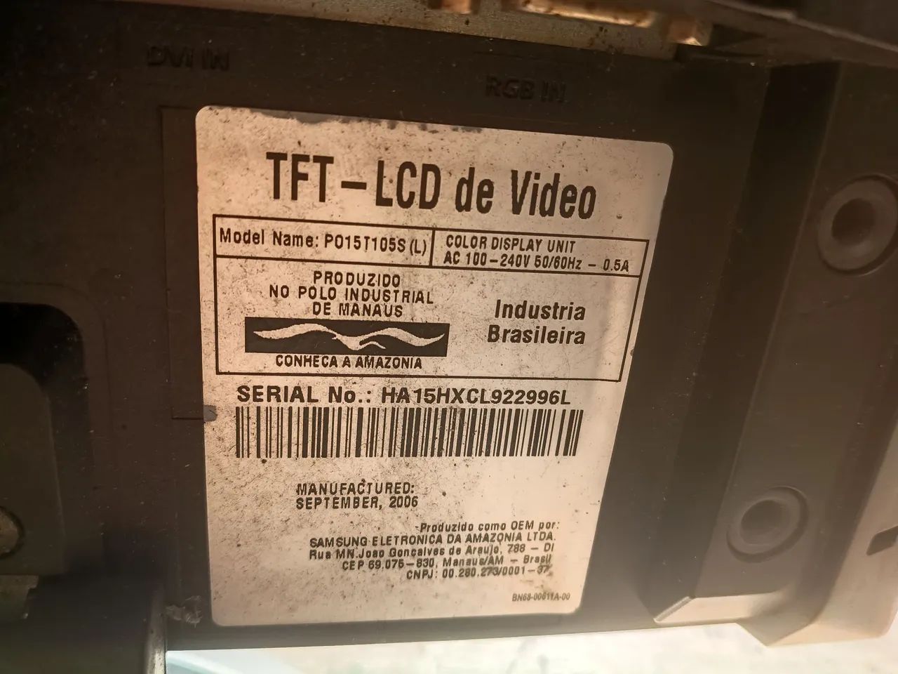monitor LCD antigo positivo , não funciona  - Foto 2