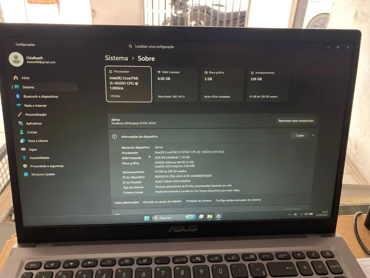 Notebook ASUS Vivobook i5 10ª Gen / NVIDIA DEDICADA / Tela Full HD (Com NF e Caixa) - Foto 5