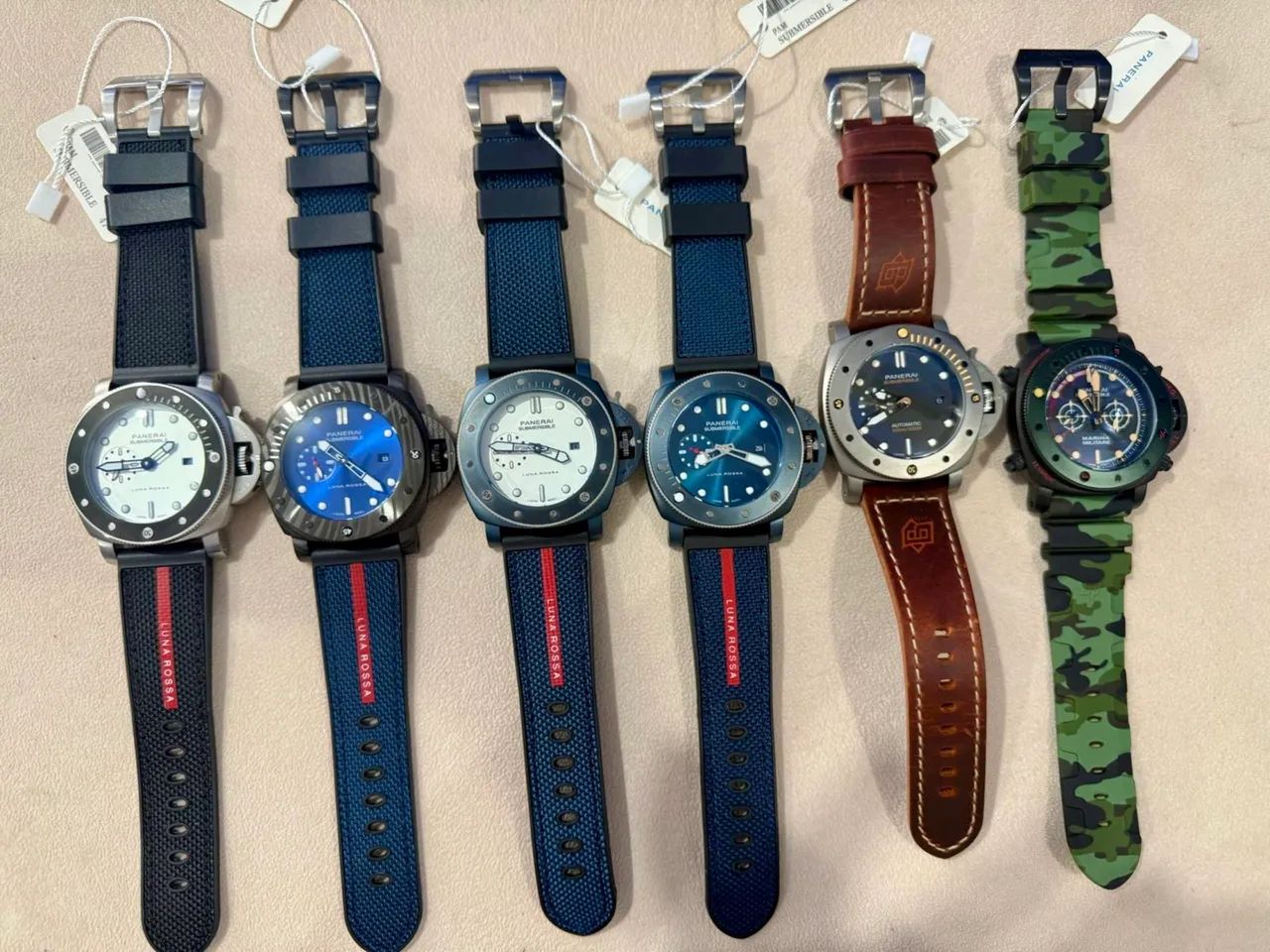 Panerai Luminor Luna Rossa - Pulseira Nylon - Automático- Várias Cores - Foto 2