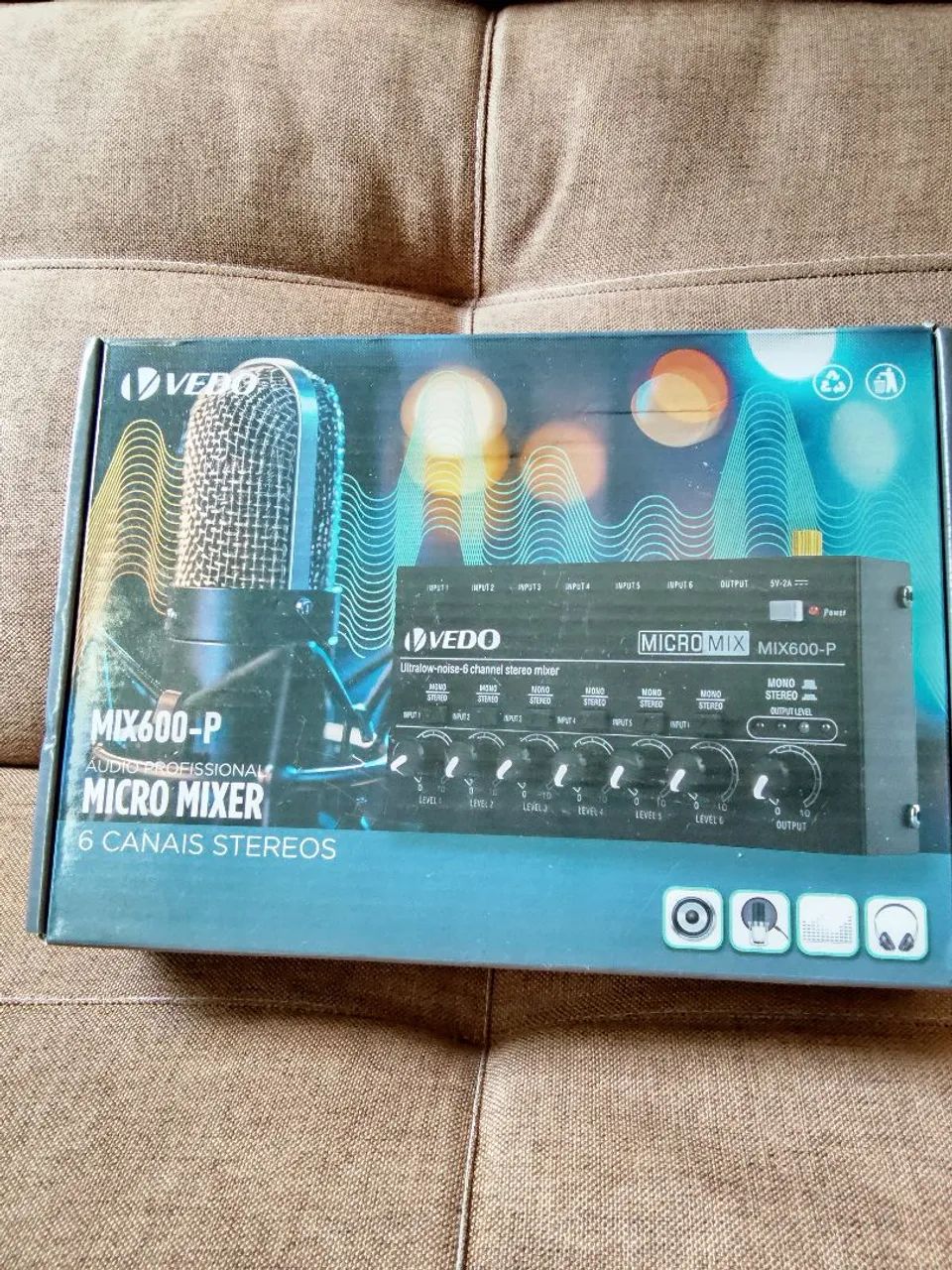 Micro Mixer 6 canais  - Foto 3