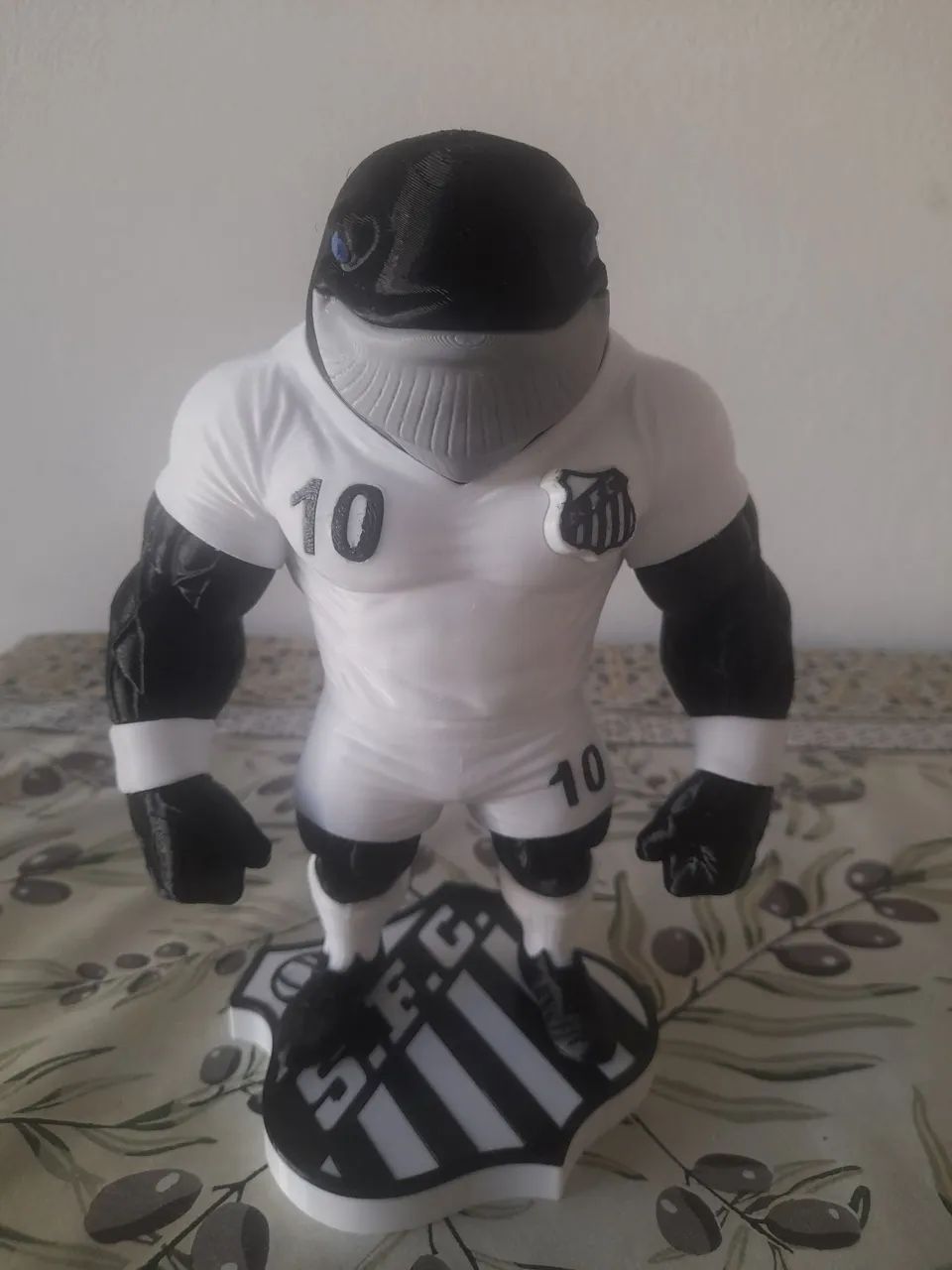 Mascotes do Santos FC 22cm 3D com Base -Ótimo Presente pro torcedor do Peixe!