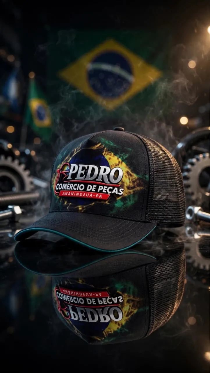 Boné trucker telado premium 