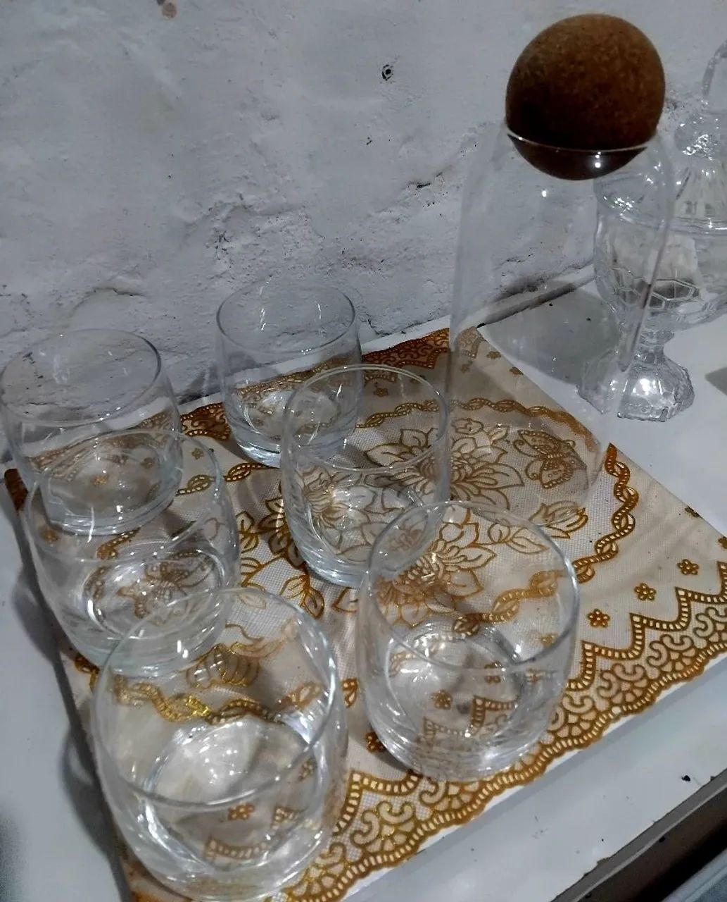 Jogo de garrafa e copos  - Foto 2