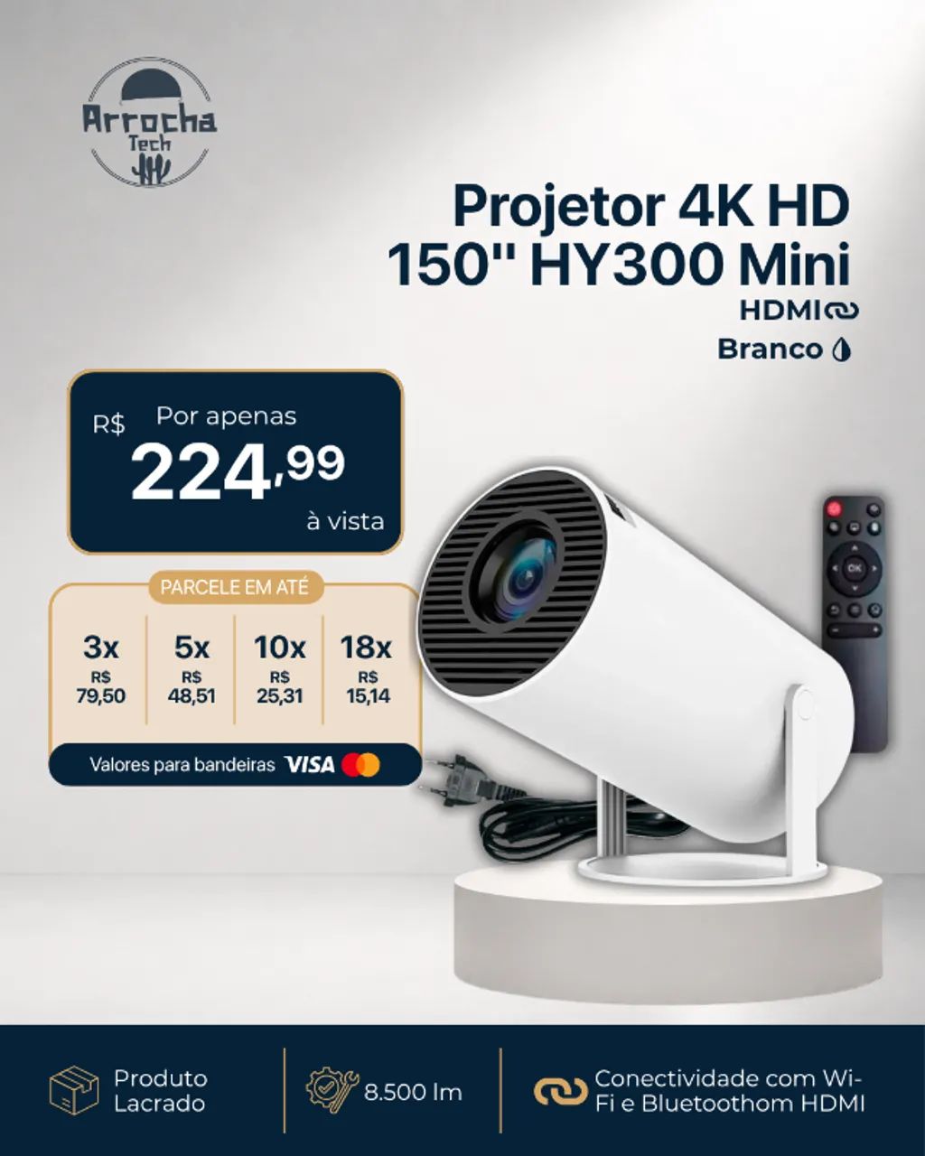 Projetor Hy 300 mini - Lacrado