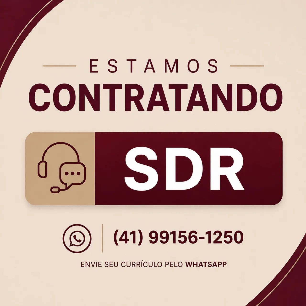 Estamos contratando 